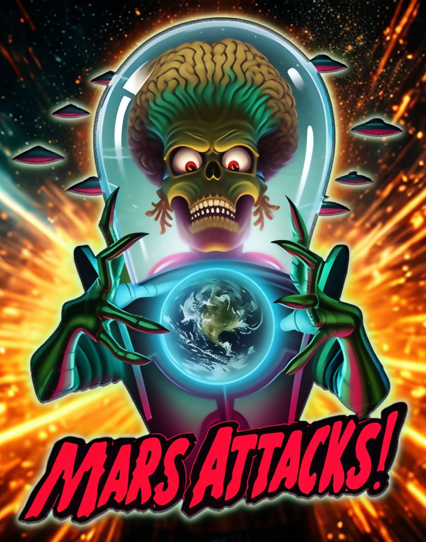 Mars Attacks 11x14 Print