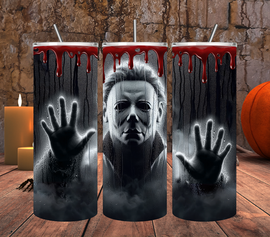 Michael Meyers Watching  You 20 oz Skinny Tumbler
