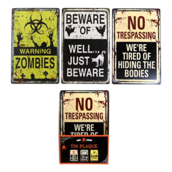 Tin Halloween Sign