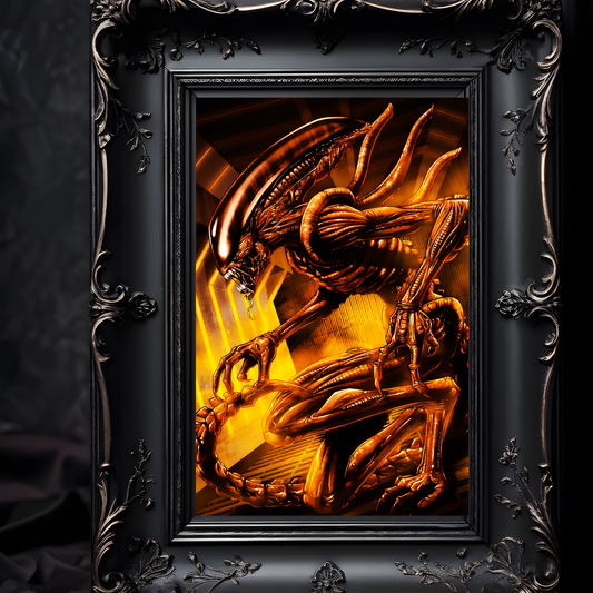 Xenomorph Gold Print 11x14