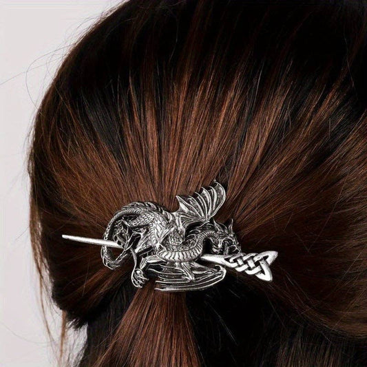 Viking Dragon Hair Stick Retro Nordic Hair Accessory