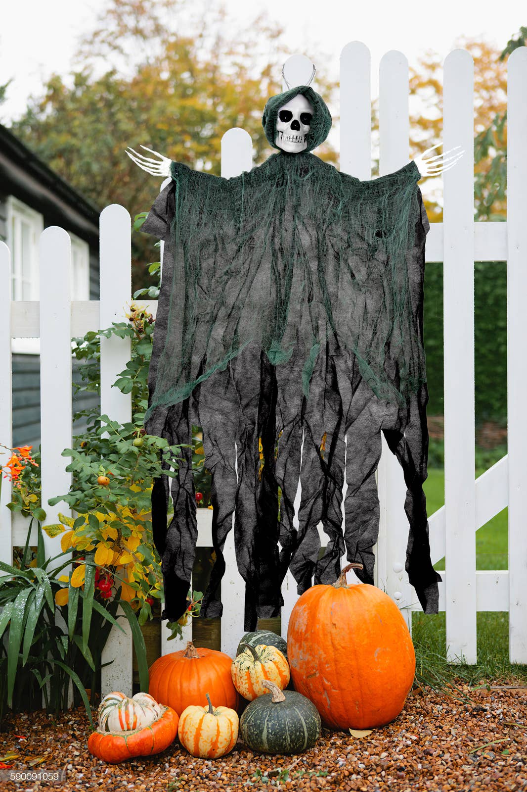 Hanging Grim Reaper Halloween Outdoor Decoration