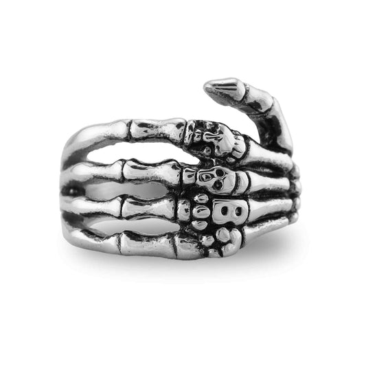Skeleton Hand Stainless Steel Ring