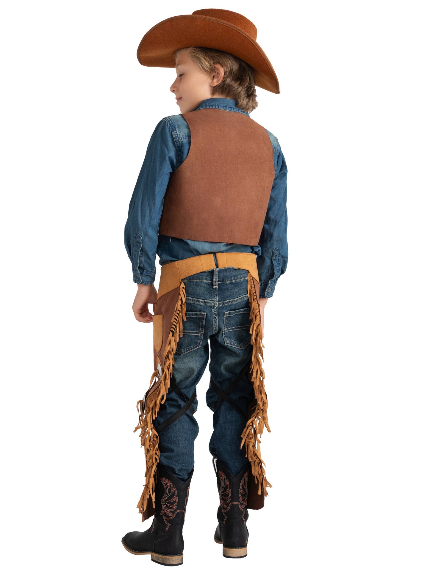 Halloween Brown Cowboy Costume - Kids