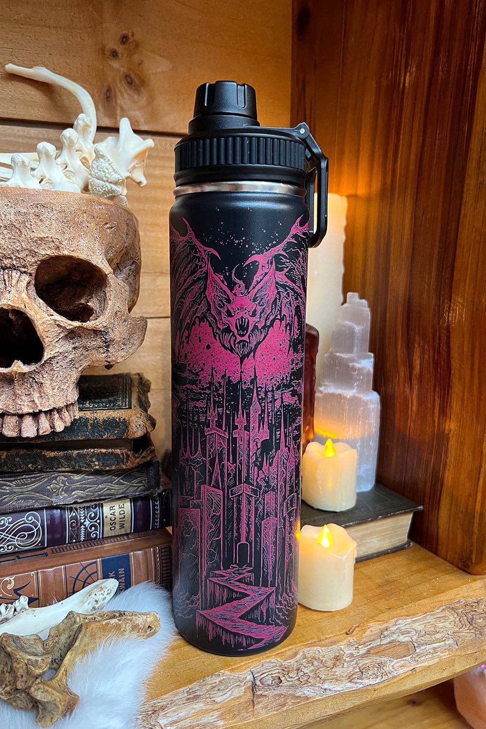 Vampire Castle 24 Oz Water Bottle