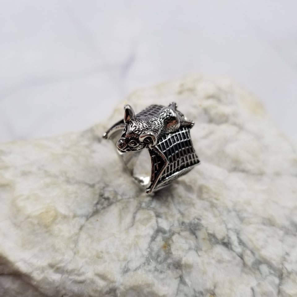 Goth Bat Ring