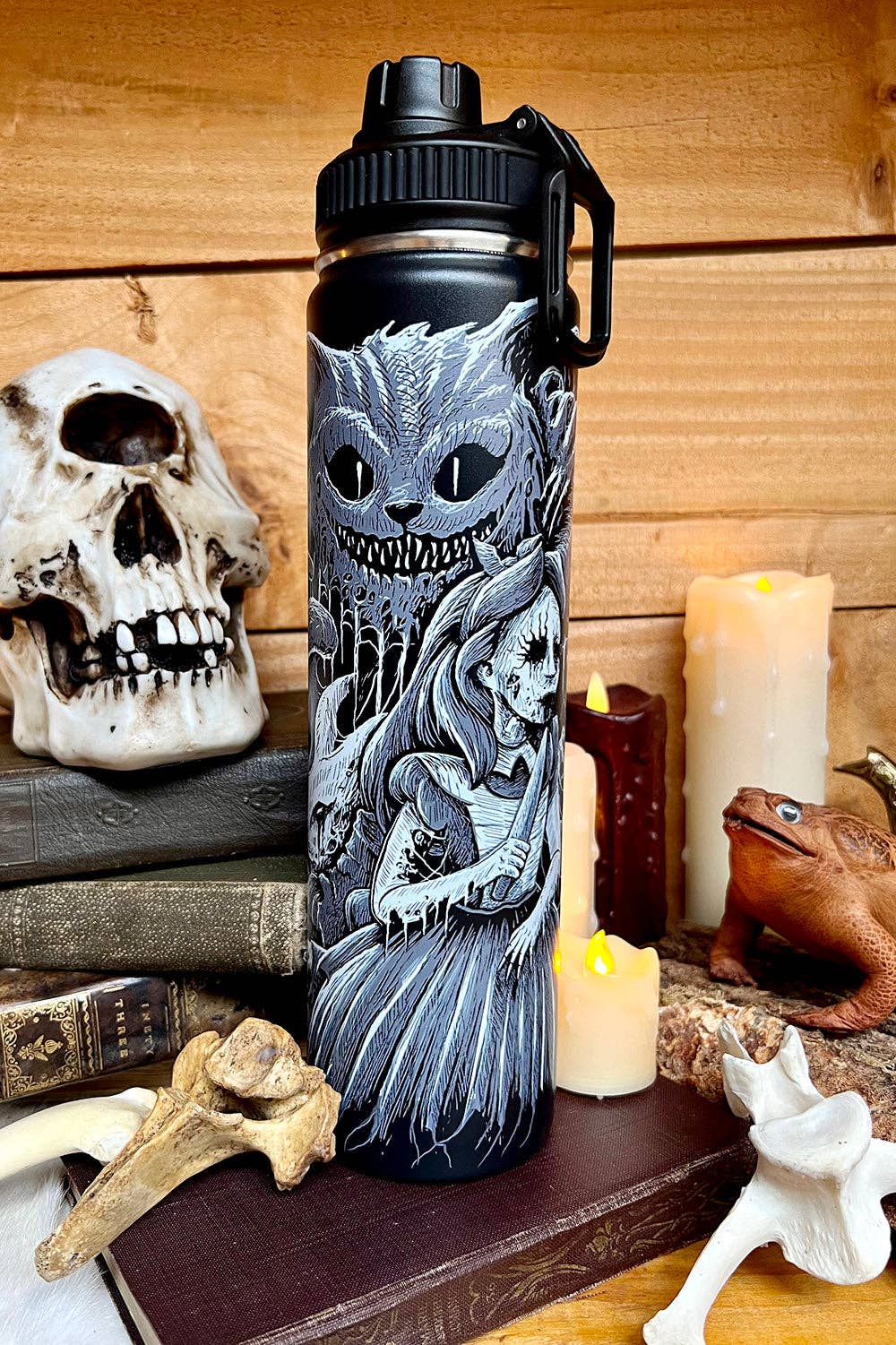 Alice in Murderland 24 Oz Water Bottle