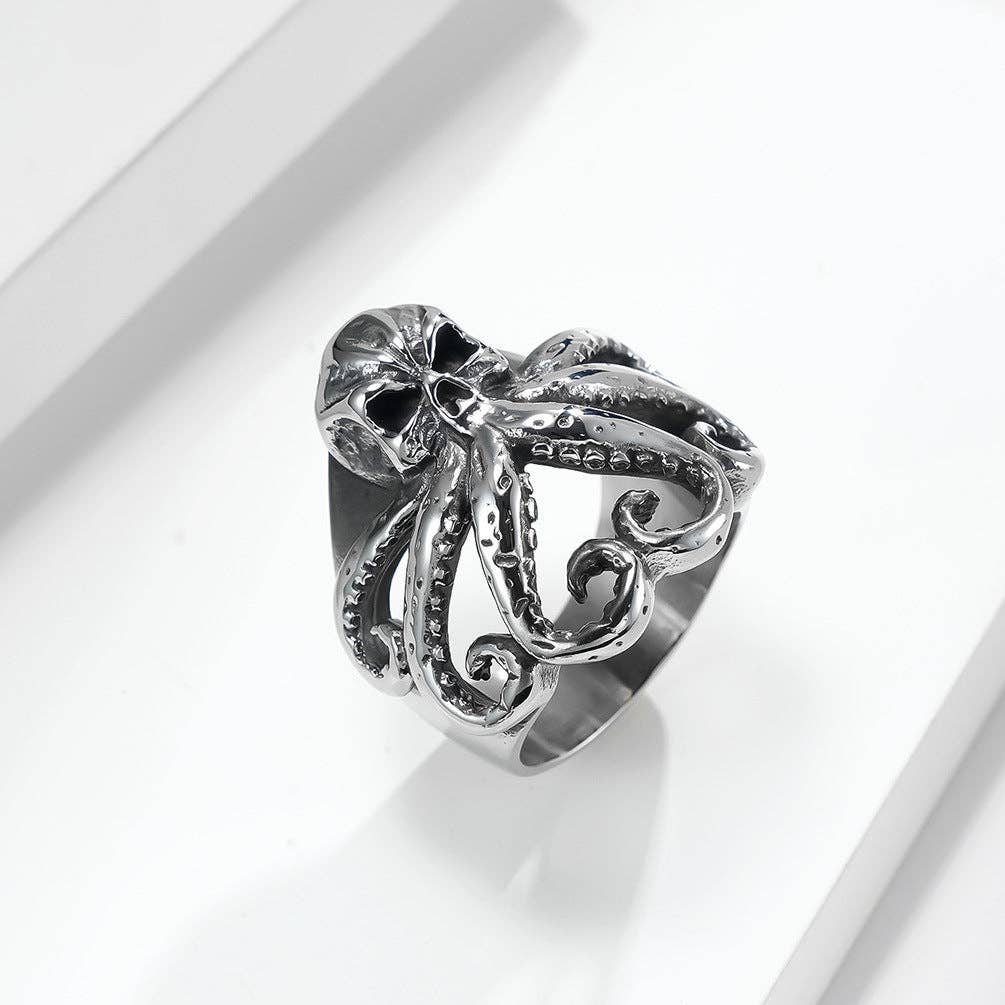 Octopus Titanium Steel Ring