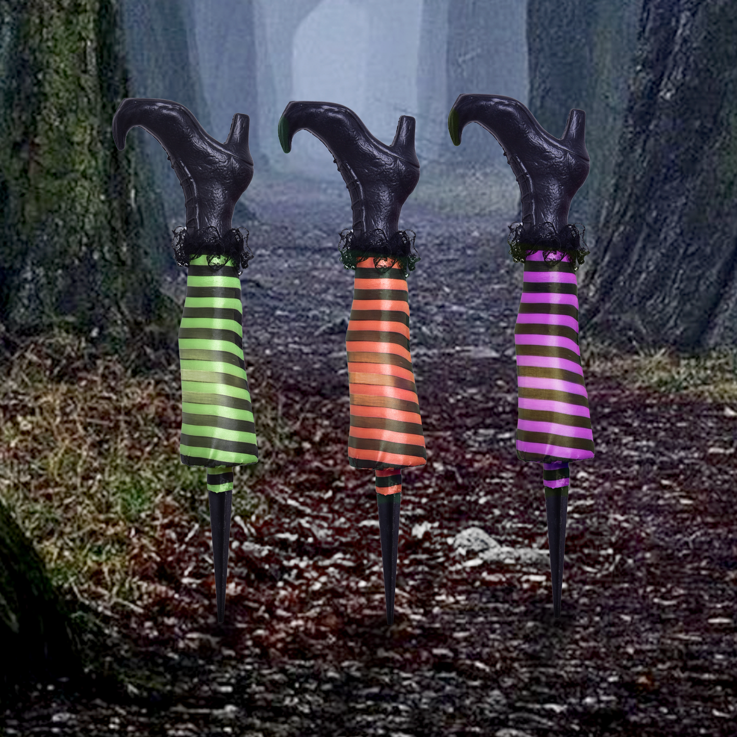 3 PCs Halloween Witch Leg Lights