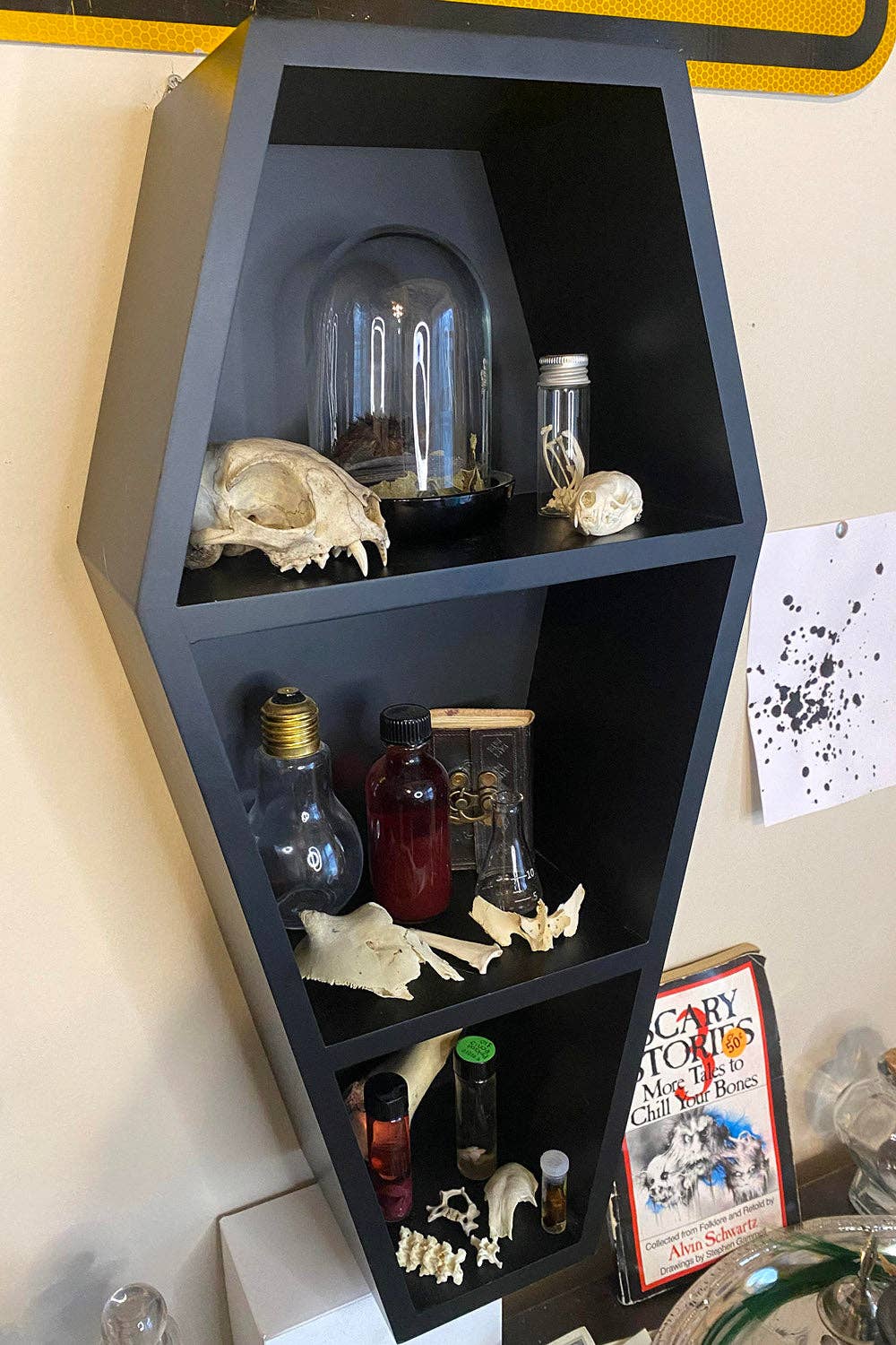 Deluxe Goth Coffin Shelf