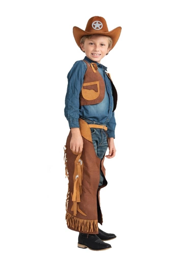 Halloween Brown Cowboy Costume - Kids