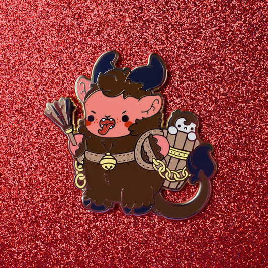 Krampus Enamel Lapel Pin