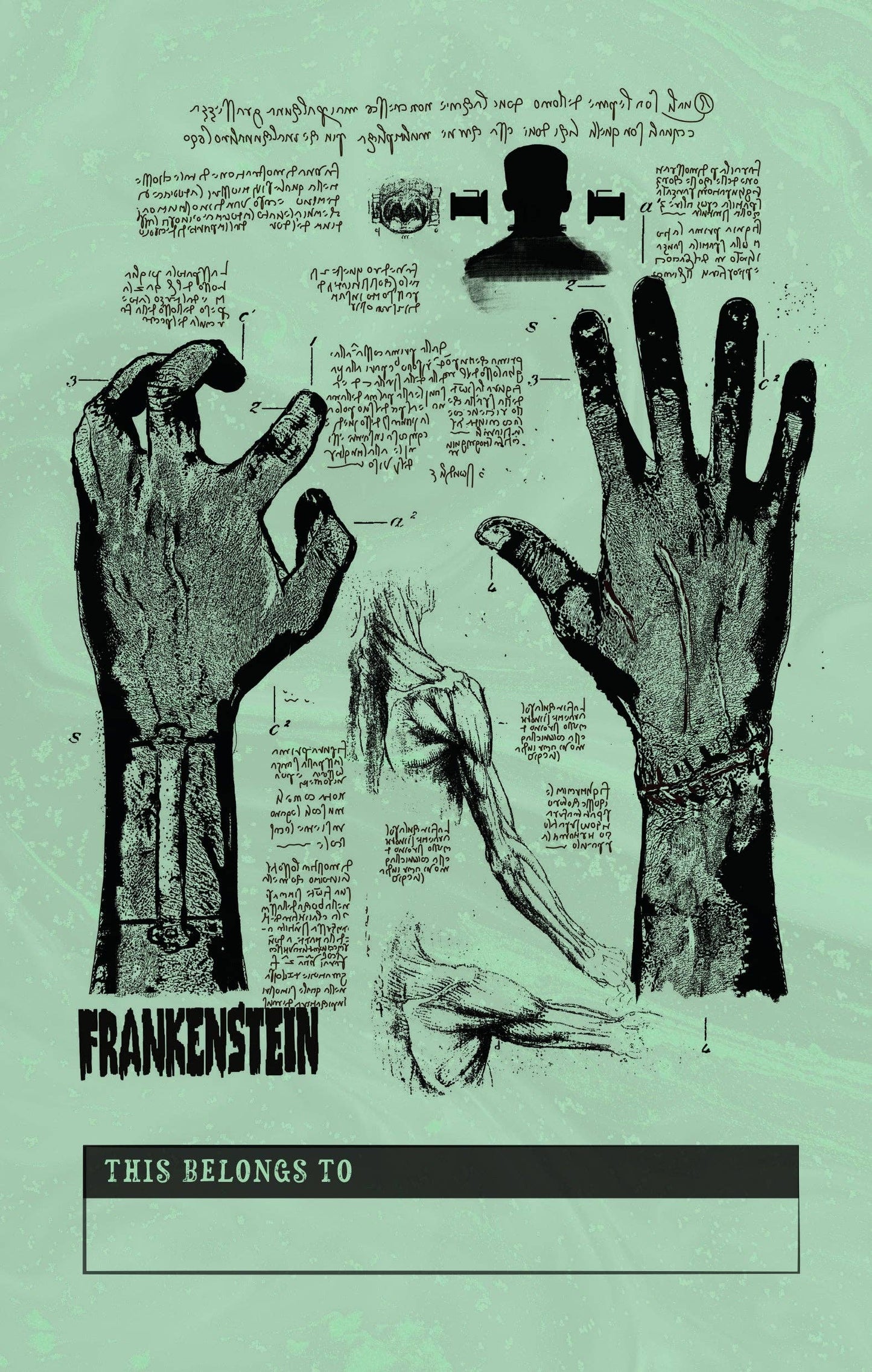 Universal Monsters: Frankenstein Glow in the Dark Journal