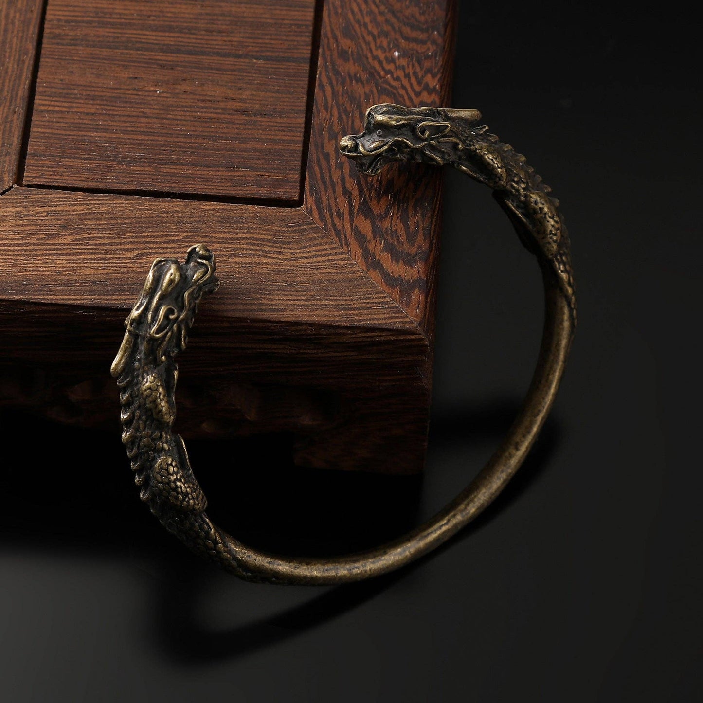 Vintage Viking Dragon Open-Adjustable Bracelet