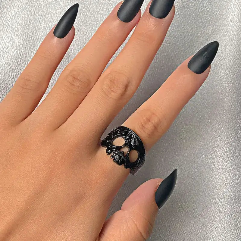 Women's Gothic Vintage Grimace Openwork Ring