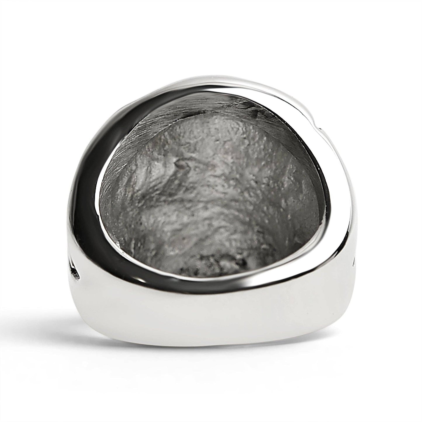 Stainless Steel Skull With Cigar Statement Ring