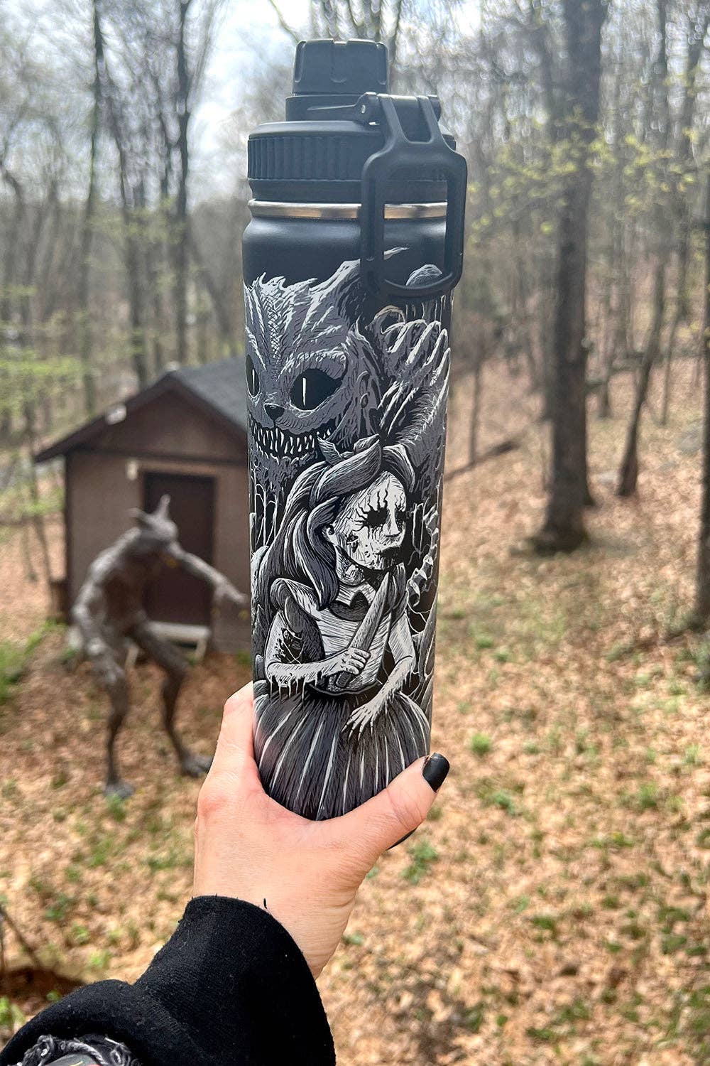 Alice in Murderland 24 Oz Water Bottle