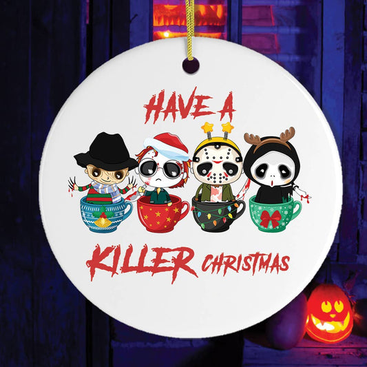 Have a Killer Christmas Spooky and Cute Halloween Theme Orna