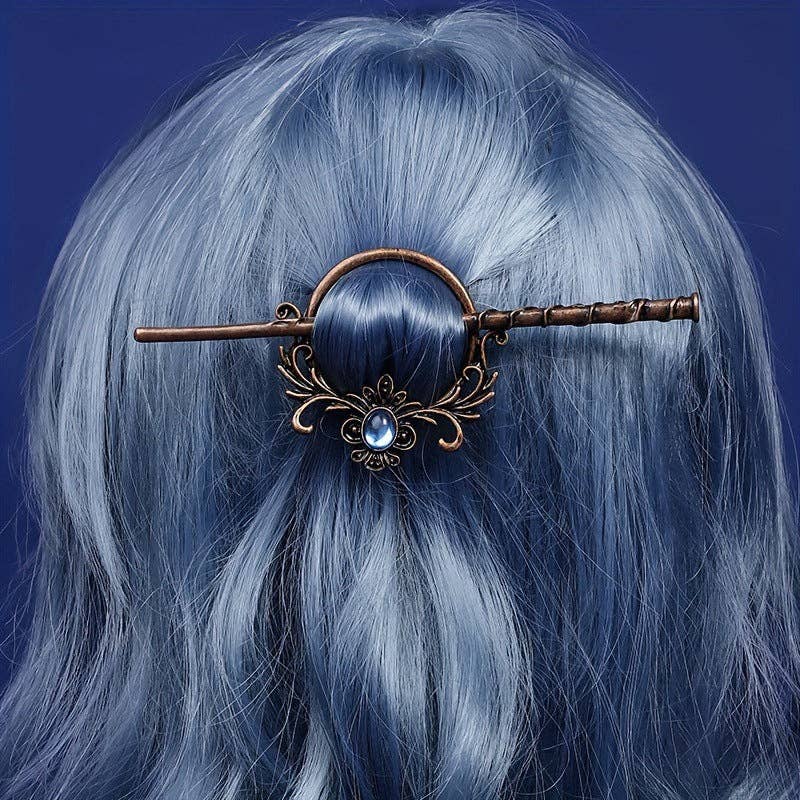 Vintage Viking Moonstone Hairpin