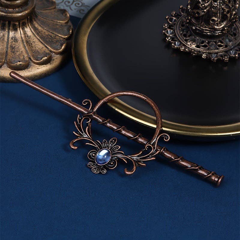 Vintage Viking Moonstone Hairpin
