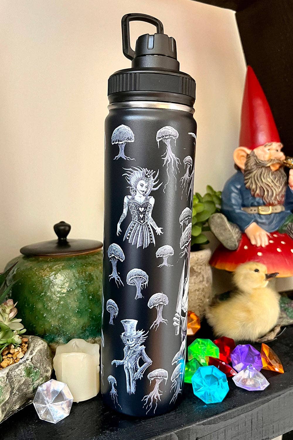 Alice in Murderland 24 Oz Water Bottle