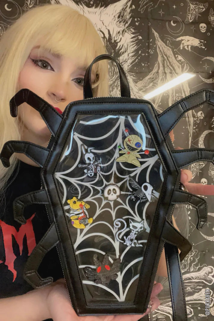 Spider Coffin Ita Bag (BLACK/RED)