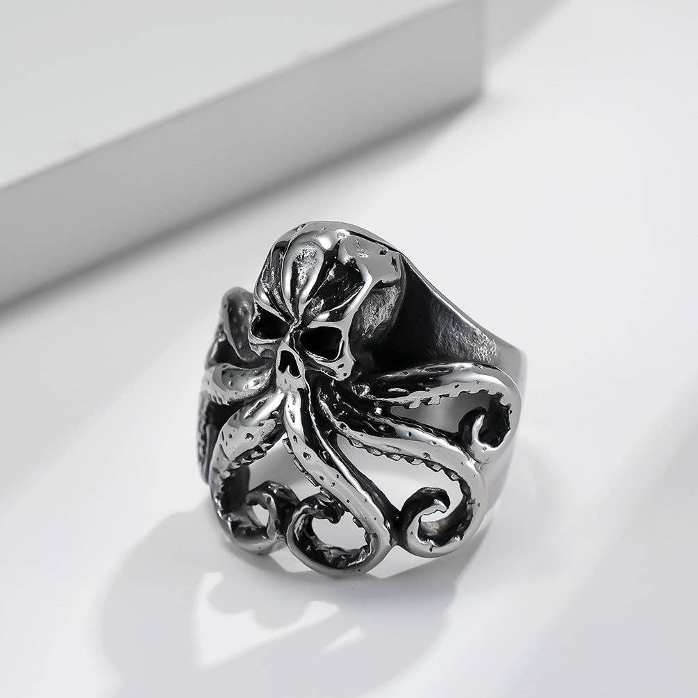 Octopus Titanium Steel Ring