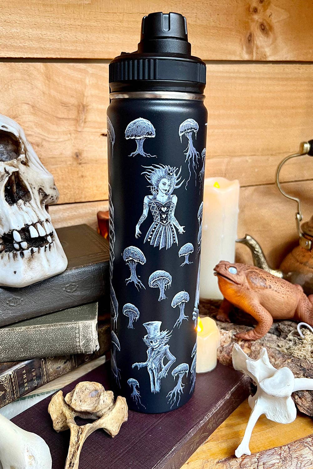 Alice in Murderland 24 Oz Water Bottle