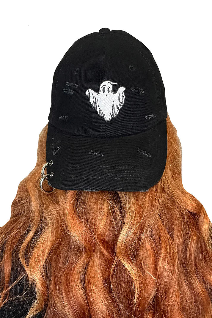 Ghost Pierced Baseball Cap