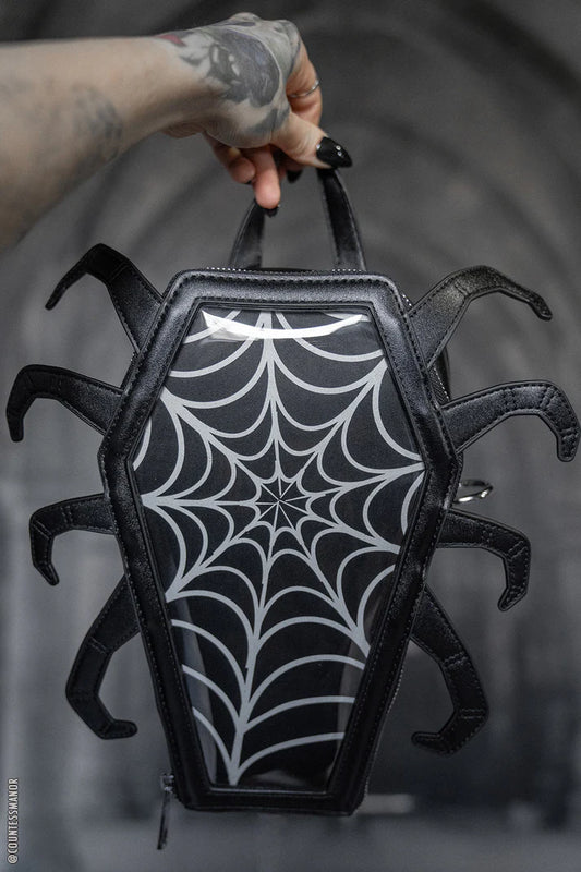 Spider Coffin Ita Bag (BLACK/RED)