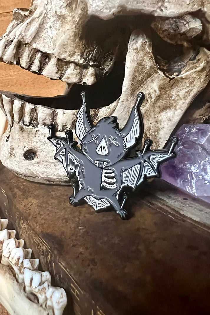 Taxidermy Bat Enamel Pin