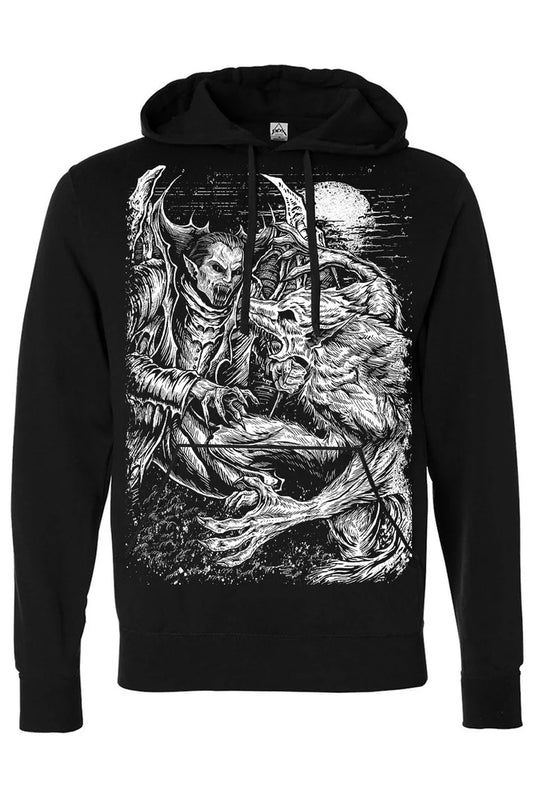 Vampire vs Werewolf Hoodie